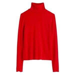 Madewell Wool-Blend Turtleneck Long-Sleeve Tee Size XXS